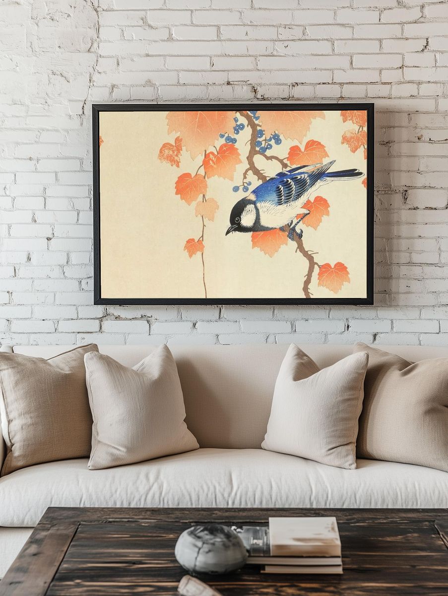Ohara Koson wallpaper, Japanese desktop. — room view 1