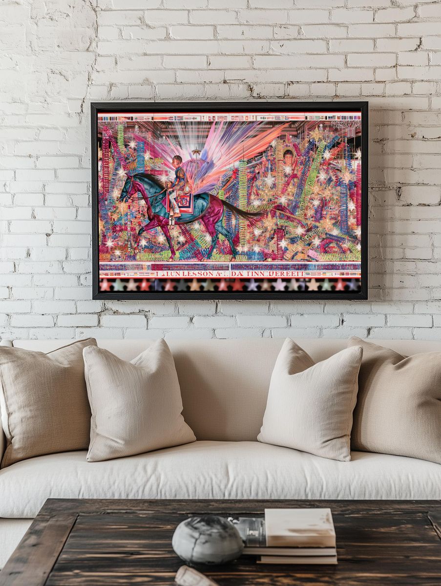 Carnival Horse Surrealism Poster. — room view 1