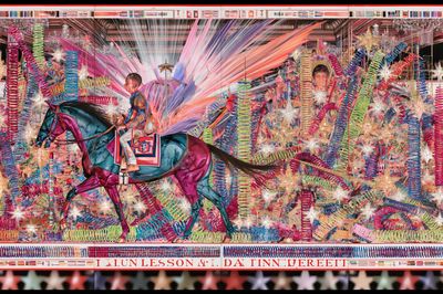Carnival Horse Surrealism Poster. poster