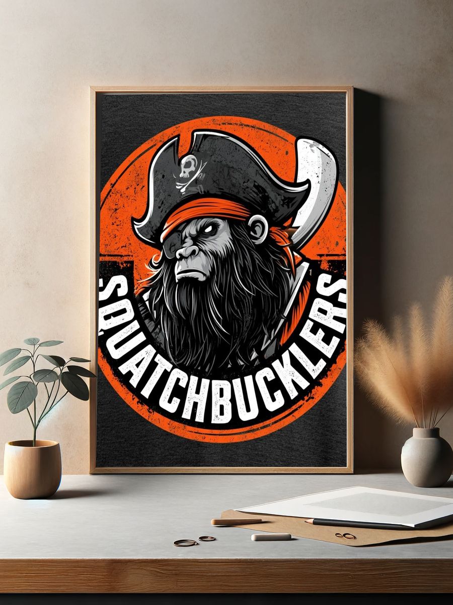 Squatchbucklers Pirate Ape Print. — room view 2
