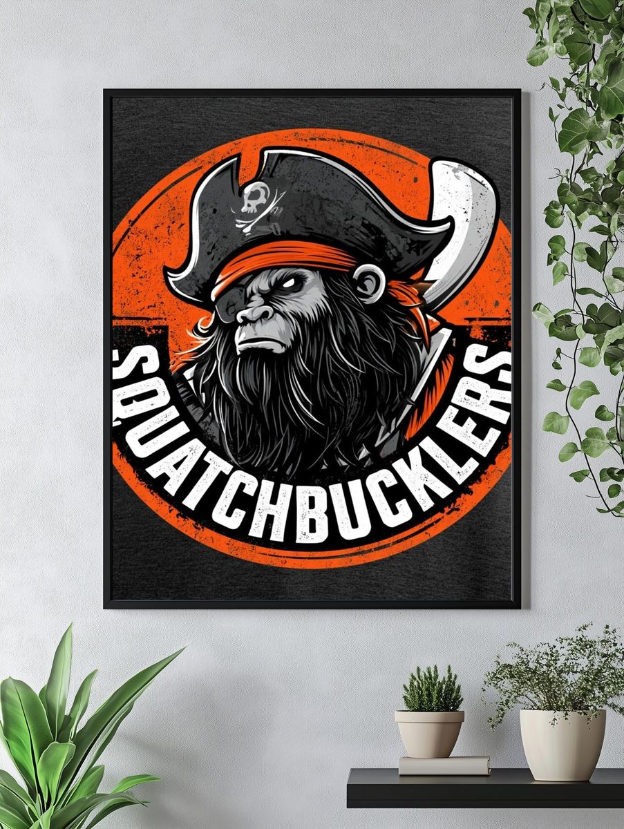 Squatchbucklers Pirate Ape Print. — room view 4