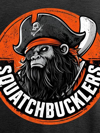 Squatchbucklers Pirate Ape Print. poster