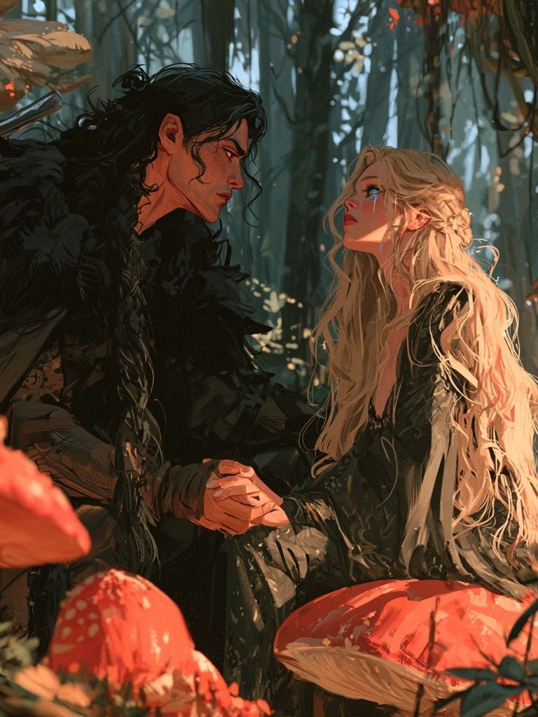 Forest Lovers Digital Art Poster. poster detail