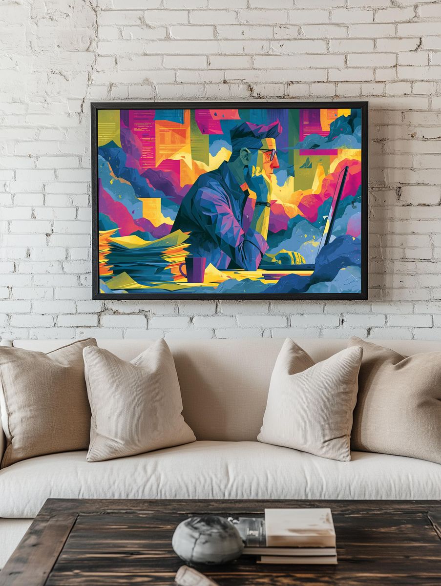 Creative Designer Digital Art Poster. — room view 1