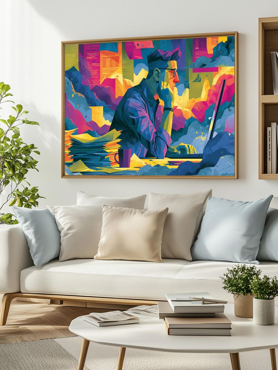 Creative Designer Digital Art Poster. — room view 2