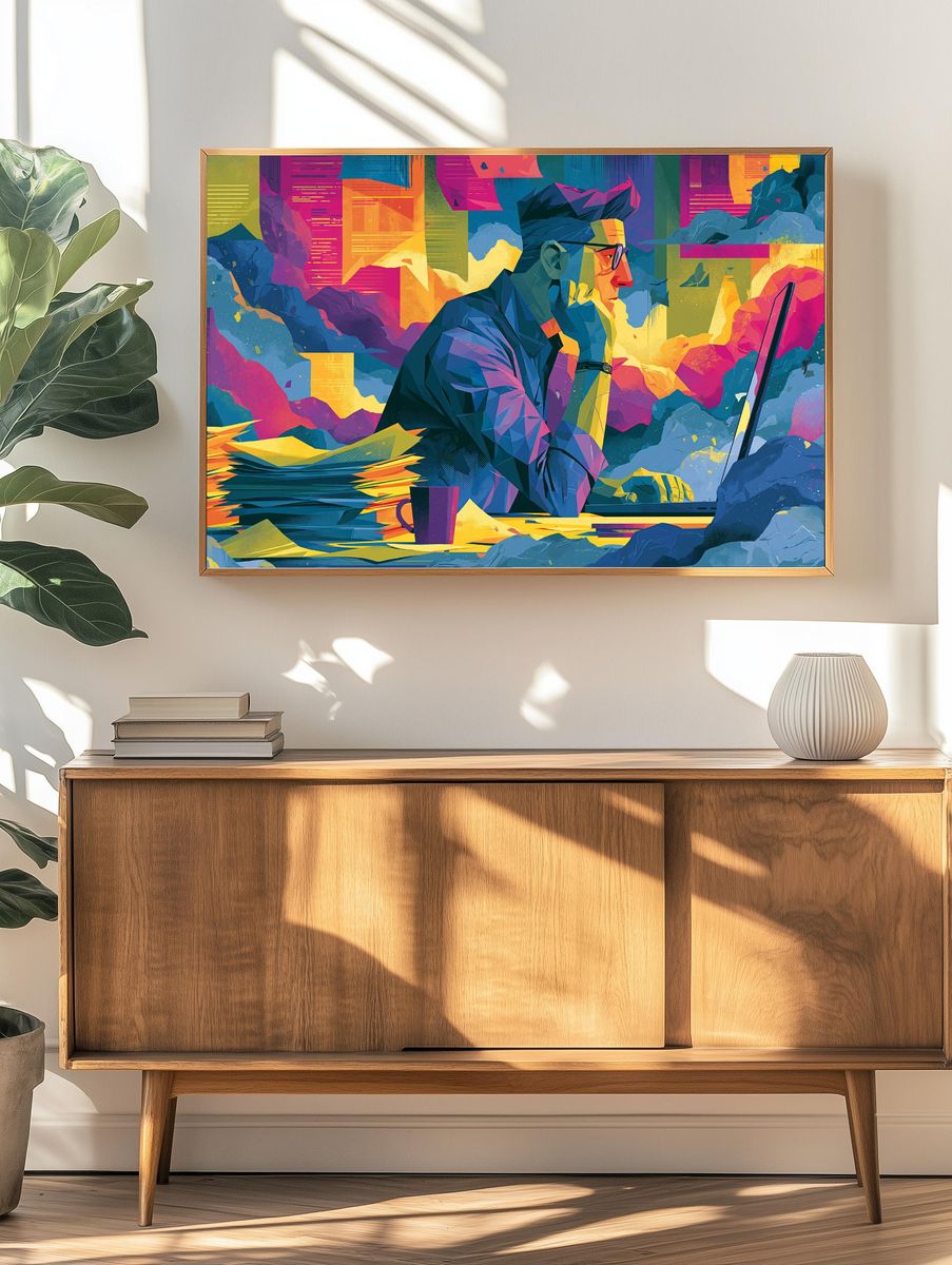 Creative Designer Digital Art Poster. — room view 3