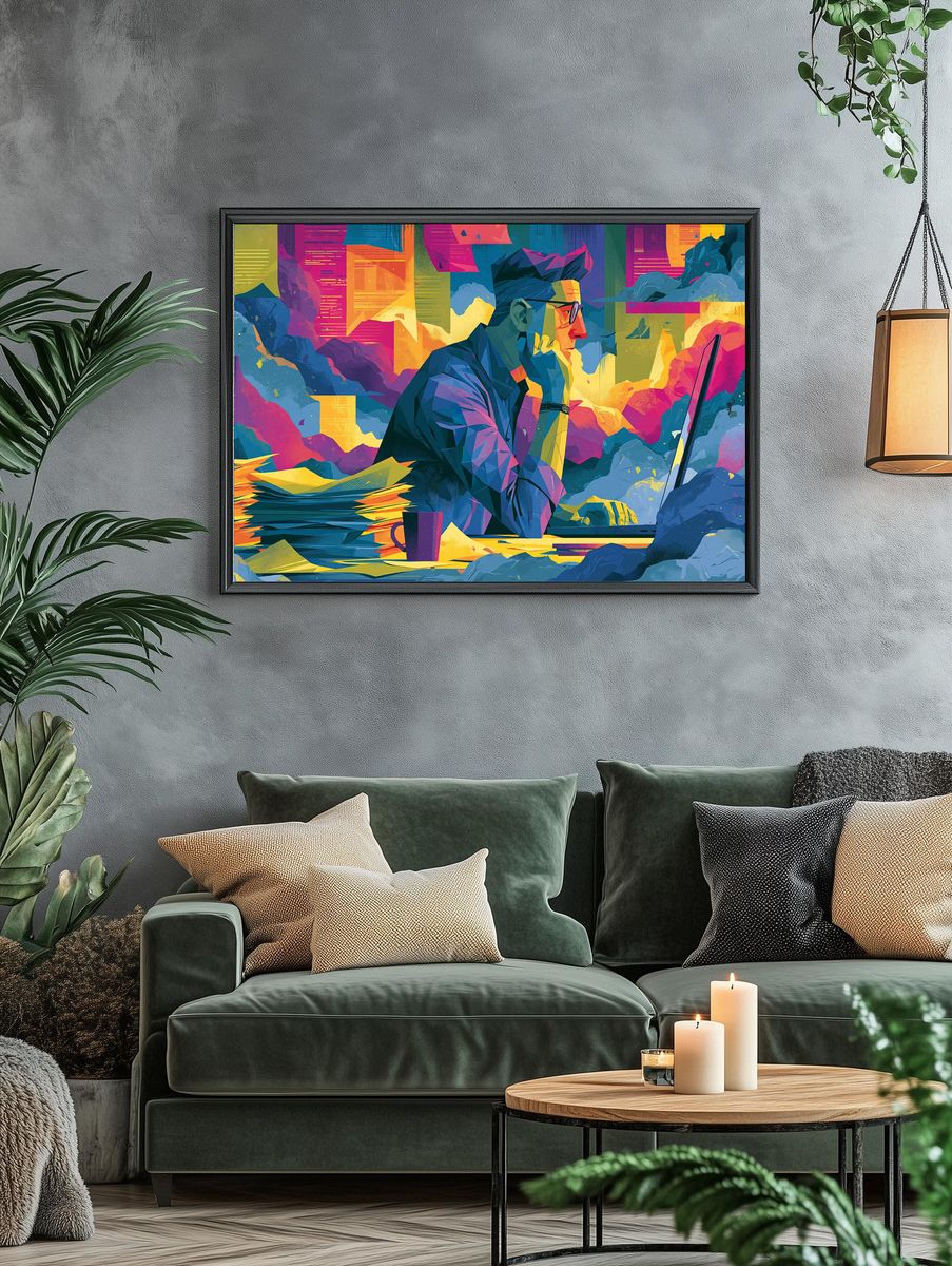 Creative Designer Digital Art Poster. — room view 4