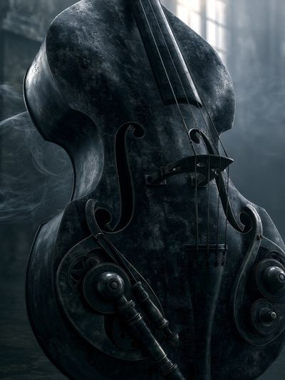 Steampunk Cello Illustration Poster. poster