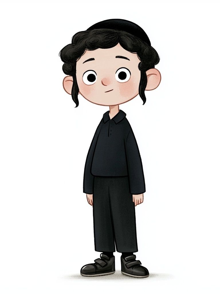 Chibi Boy Character Illustration Poster. poster — illustration art