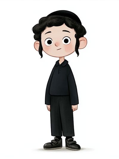 Chibi Boy Character Illustration Poster. poster