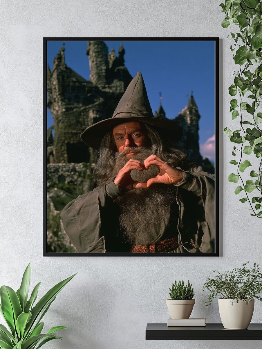 Wizard Portrait Fantasy Print. — room view 4