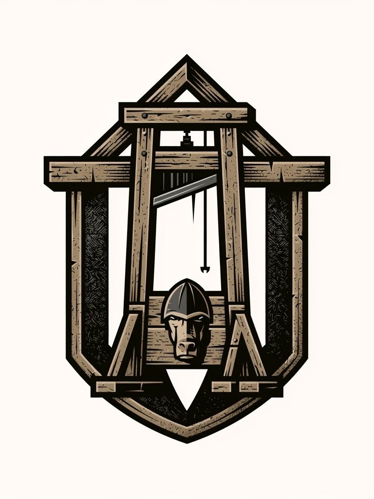 Medieval Siege Engine Illustration Poster. poster detail
