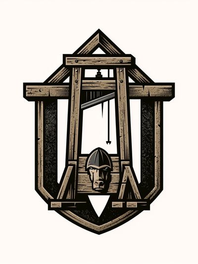 Medieval Siege Engine Illustration Poster. poster