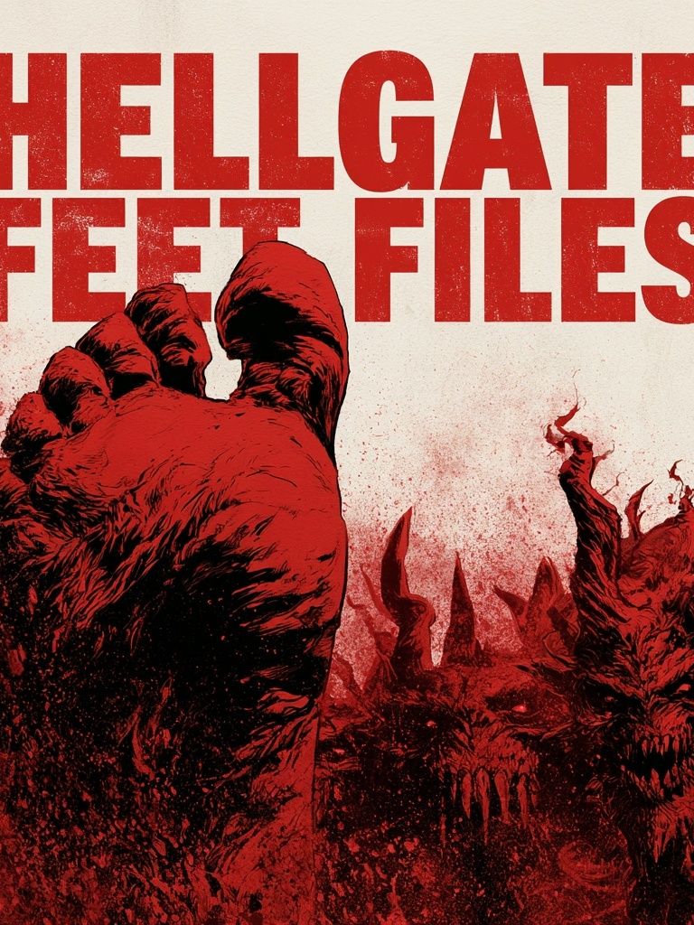 Hellgate Feet Files Horror Poster. poster — illustration art