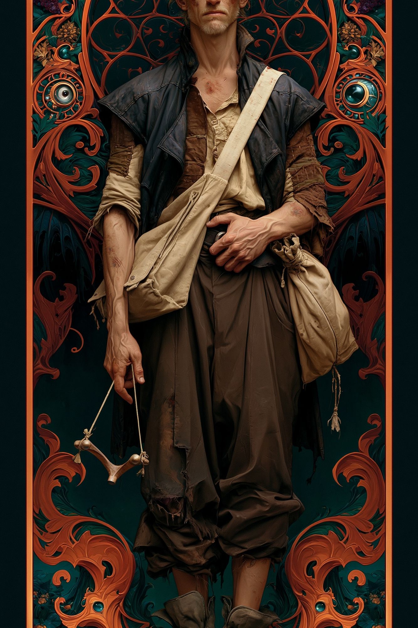 Fantasy Wanderer Illustration Poster. poster detail