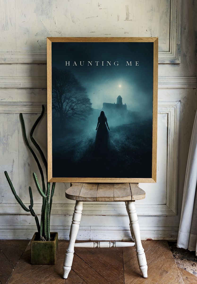 Haunting Me Gothic Horror Poster room preview