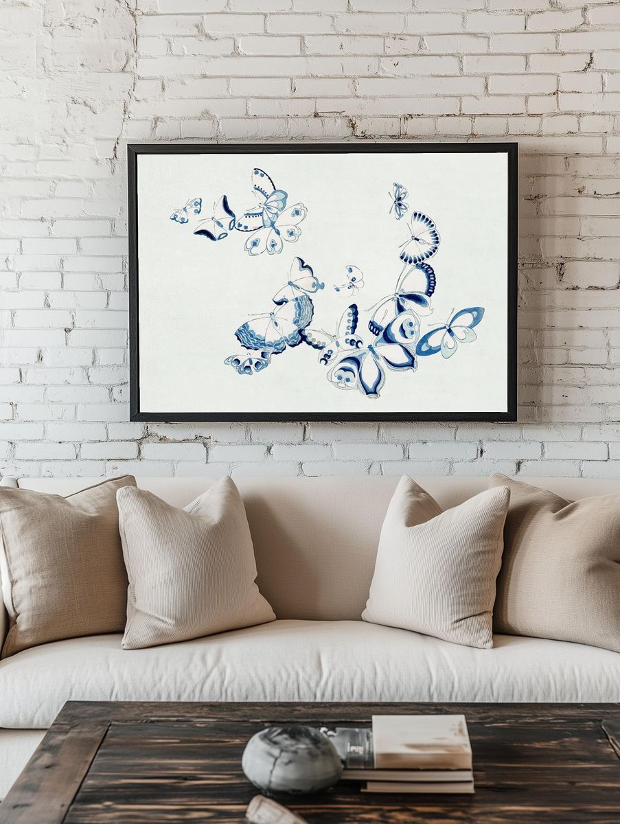 Blue Troll Portrait Poster. — room view 1