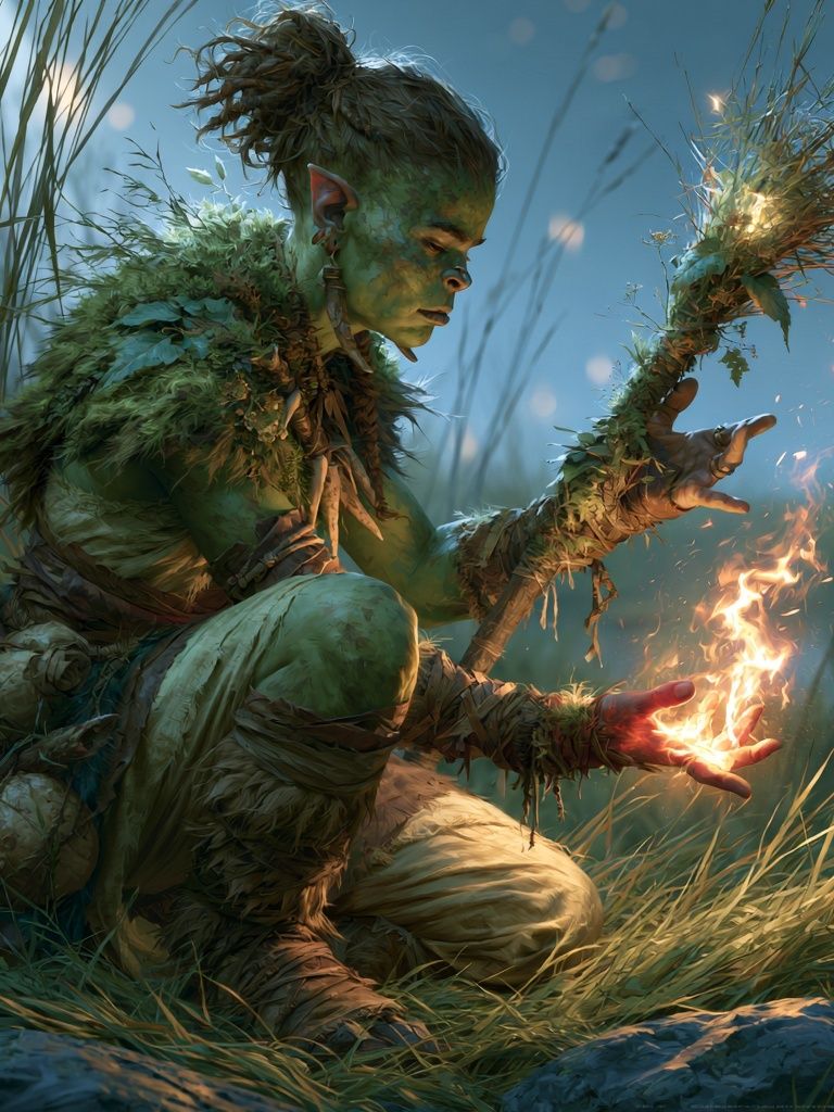 Forest Shaman Digital Art Poster. poster — illustration art