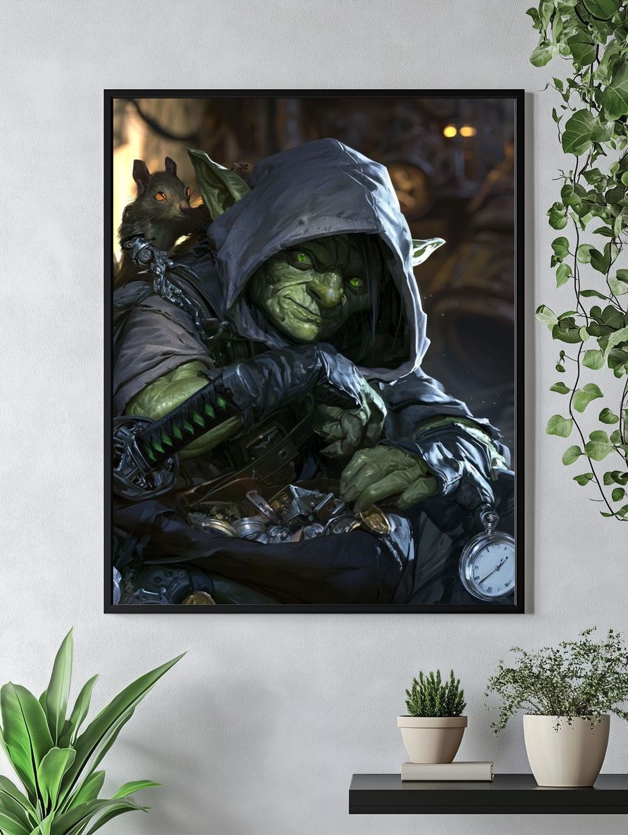 Goblin Rogue Fantasy Poster. — room view 4