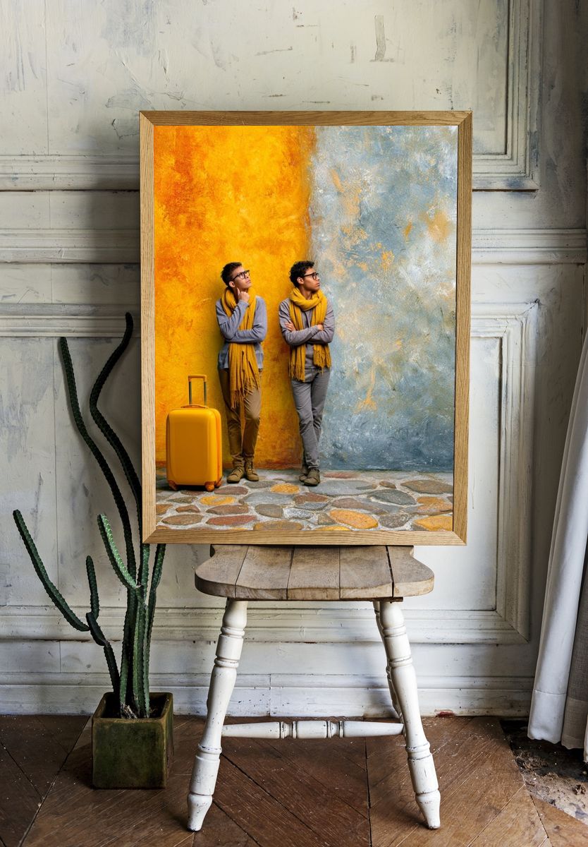 Travelers by Color Wall Poster. — room view 1