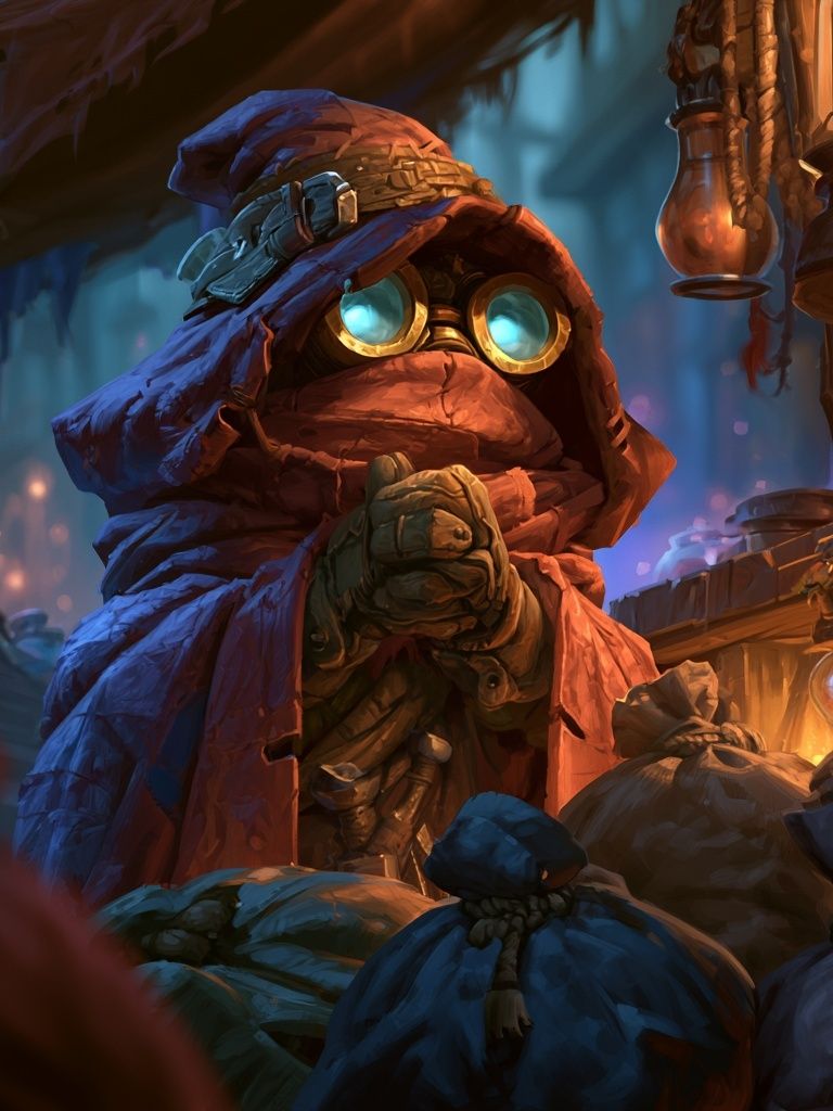 Goggled Hooded Gnome Illustration Poster. poster — illustration art