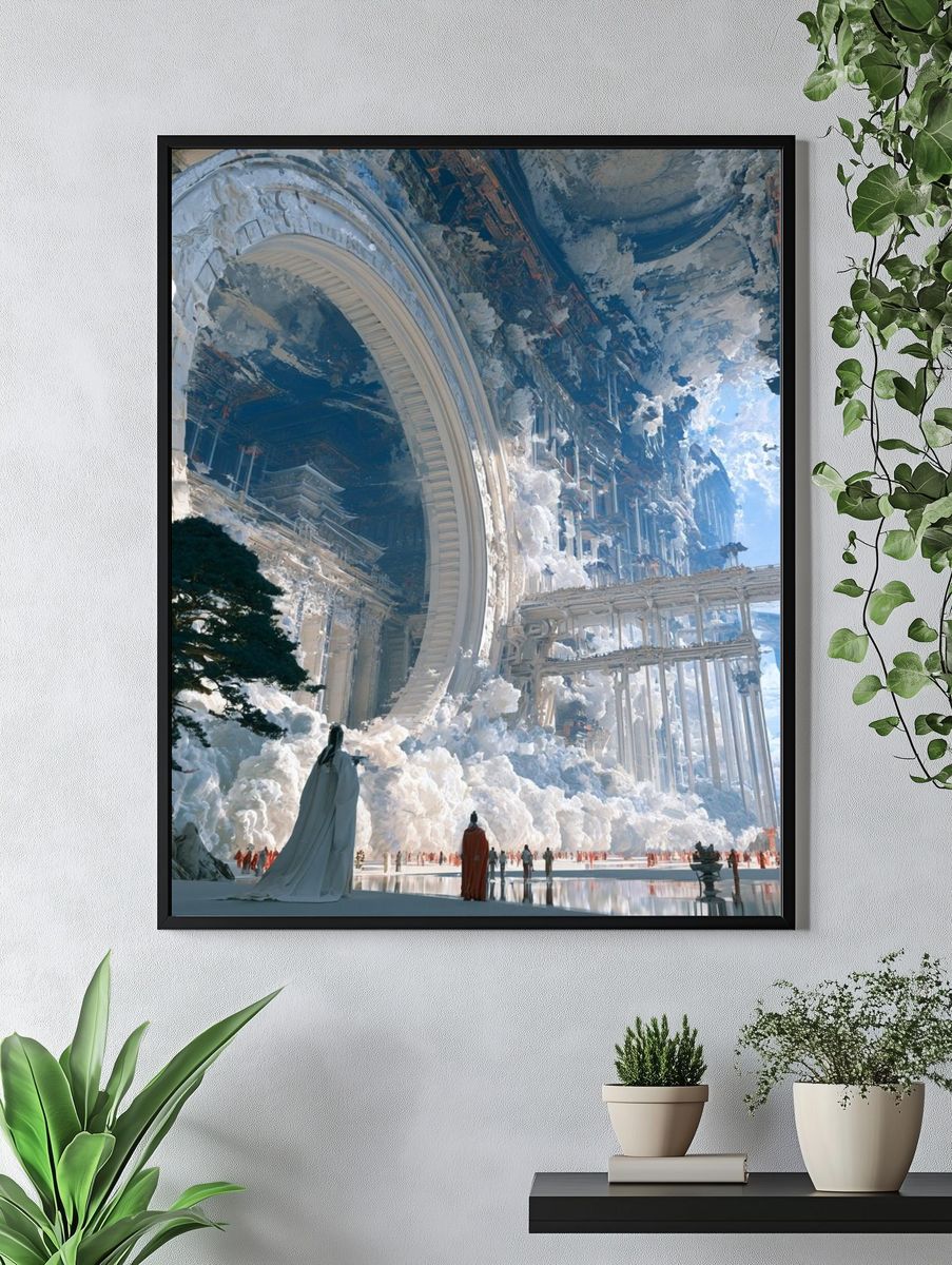 Celestial Palace Surrealism Poster. — room view 4