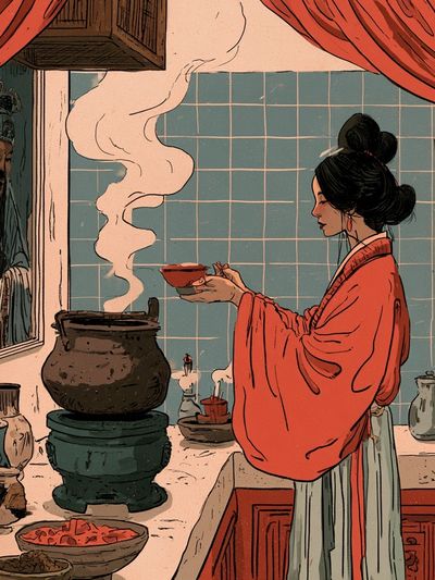 Kitchen Shrine Illustration Poster.