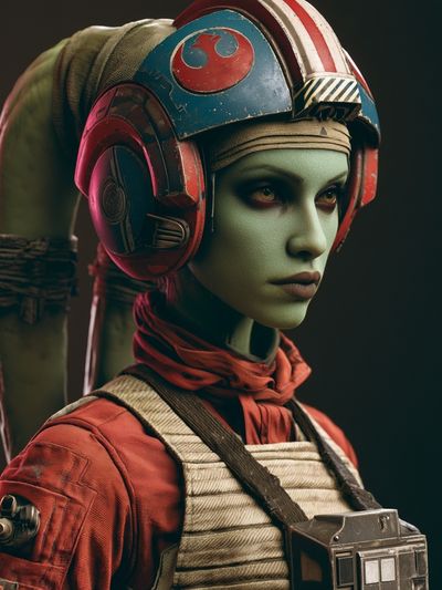 Sci-Fi Rebel Portrait Poster.