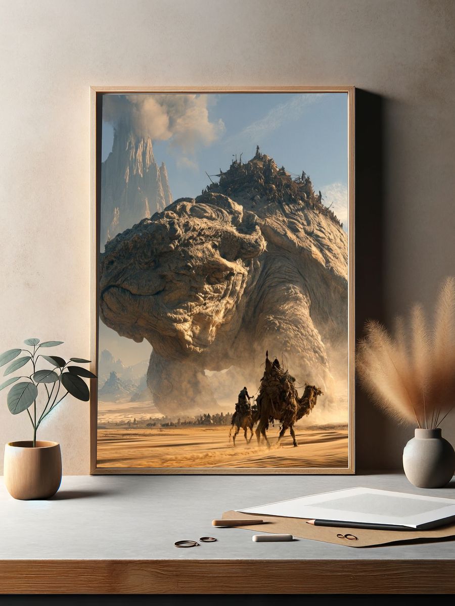 Desert Titan Fantasy Print. — room view 2