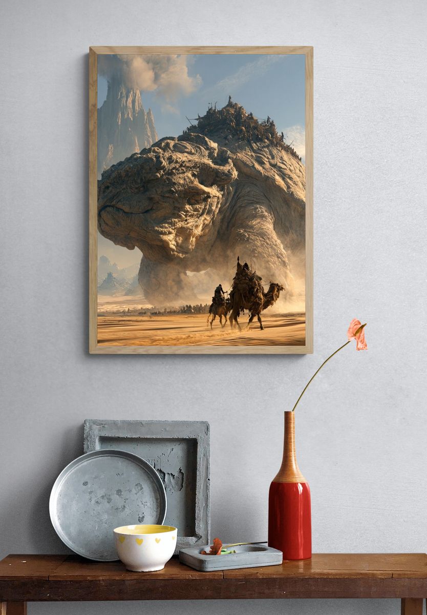 Desert Titan Fantasy Print. — room view 3