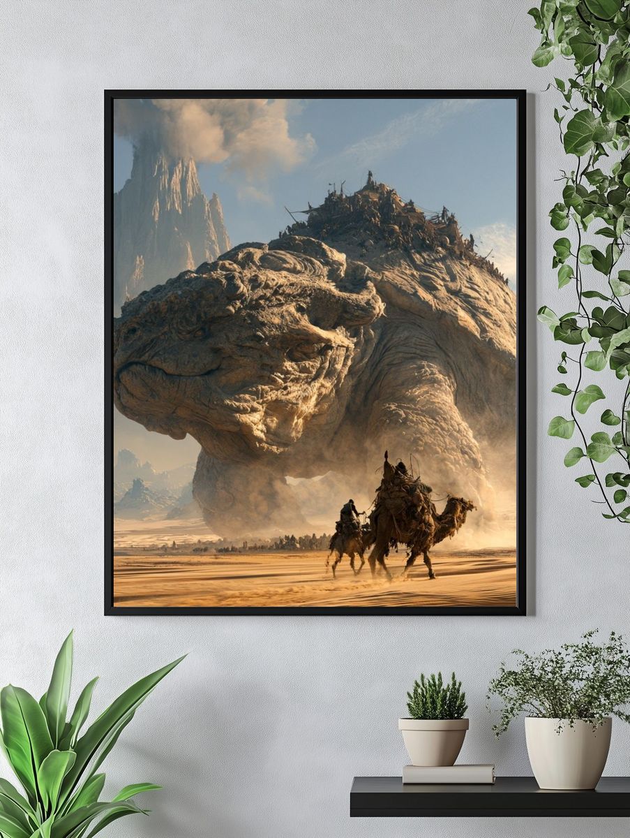 Desert Titan Fantasy Print. — room view 4