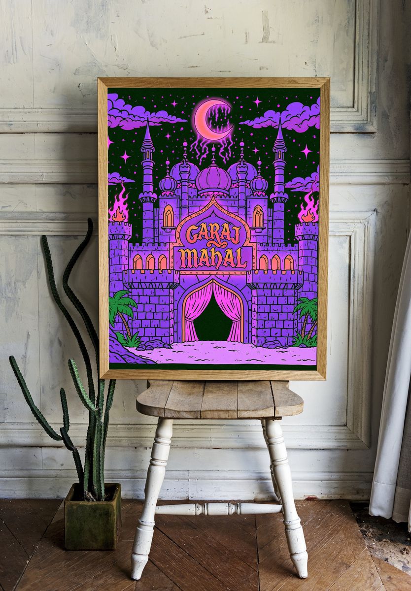 Garaj Mahal Fantasy Castle Poster. — room view 1