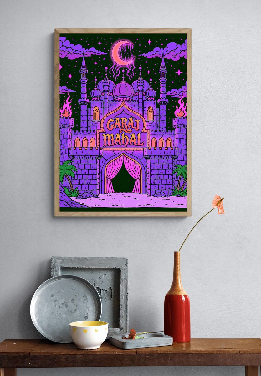 Garaj Mahal Fantasy Castle Poster. — room view 3