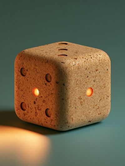 Cork Dice Still Life Poster. poster
