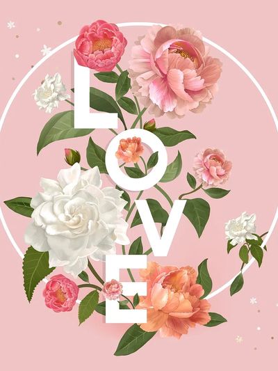 Duckling Floral Stripe Print. poster print