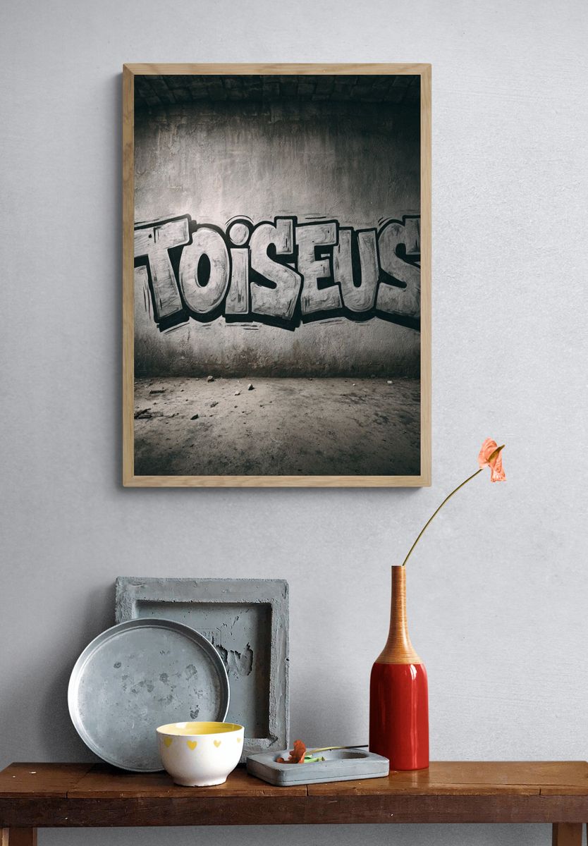 Toiseus Graffiti Poster. — room view 3