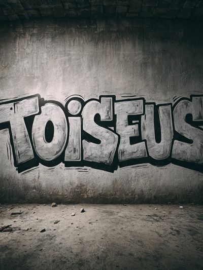 Toiseus Graffiti Poster. poster