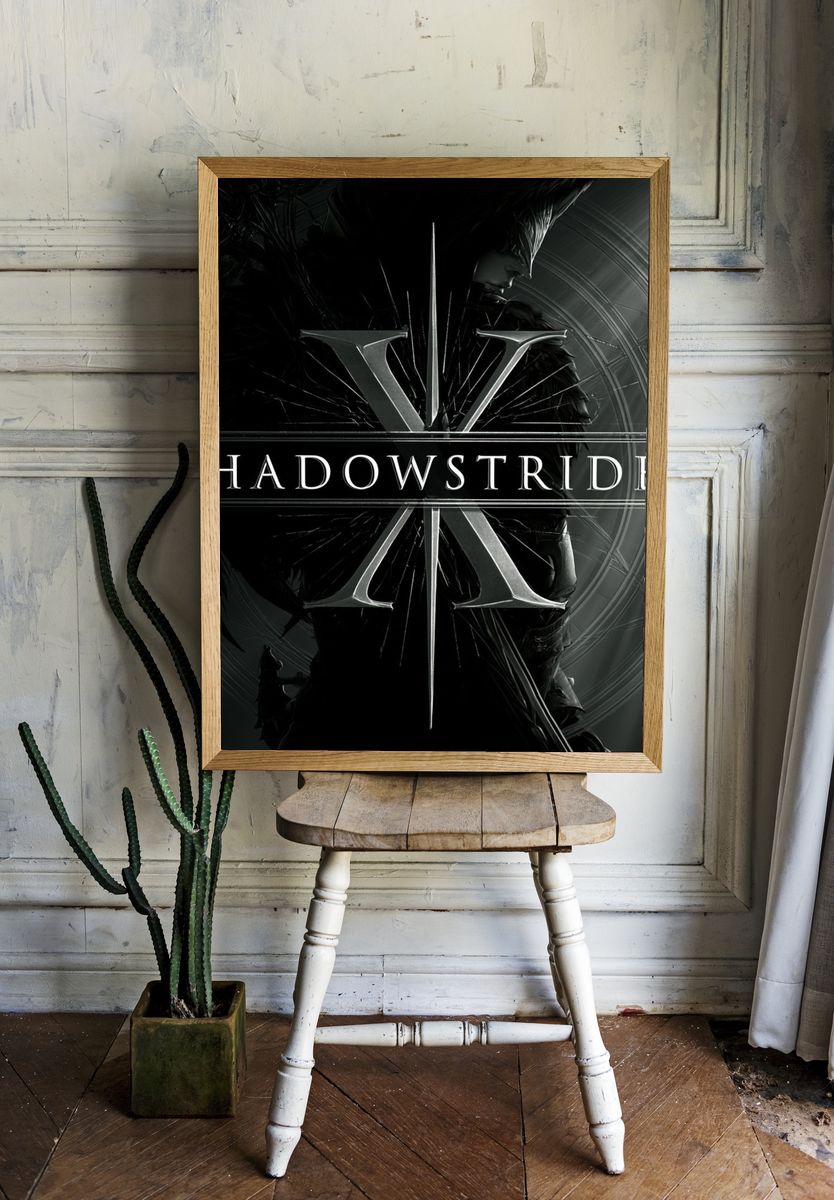 Shadowstrider Fantasy Illustration Poster. room preview