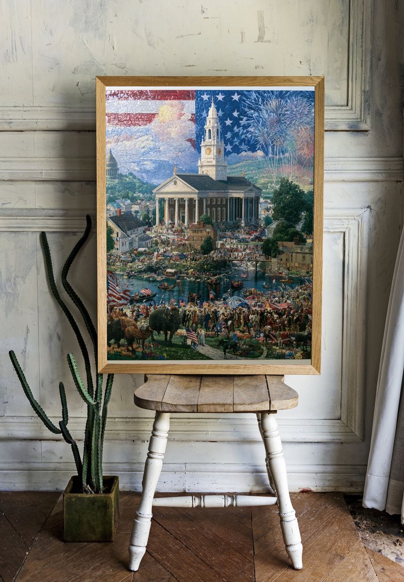 American Celebration Townscape Poster. — room view 1