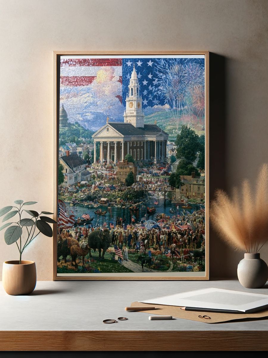American Celebration Townscape Poster. — room view 2