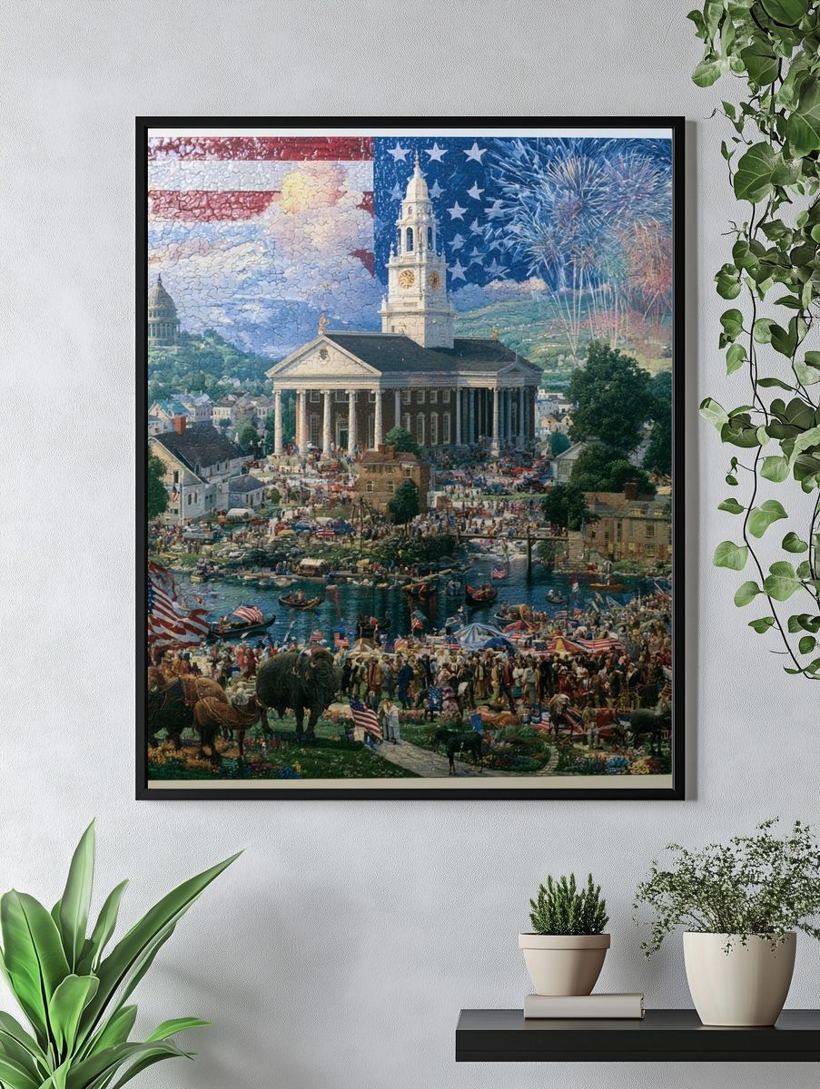 American Celebration Townscape Poster. — room view 4