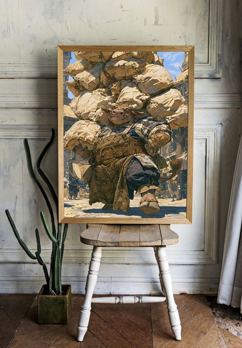 Fantasy Ogre — Illustration Poster. — room view 1