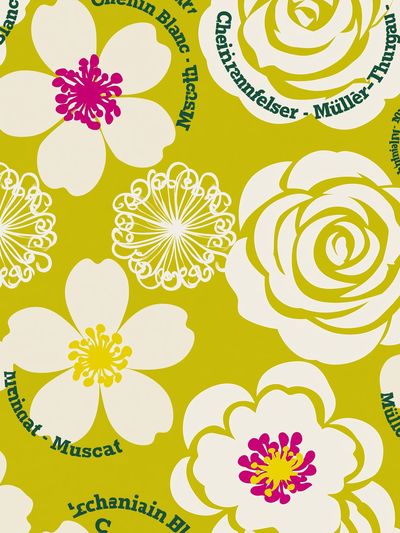 Floral Pattern Typography Print. poster print