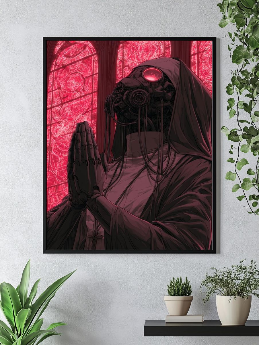 Cybernetic Nun Sci-Fi Poster. — room view 4