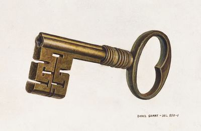 Brass Key (ca. 1940) D.J. poster print