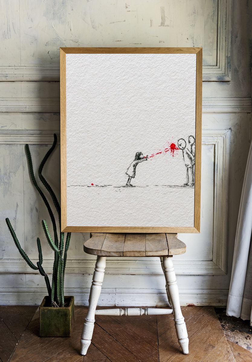 Dark Innocence Illustration Poster. — room view 1