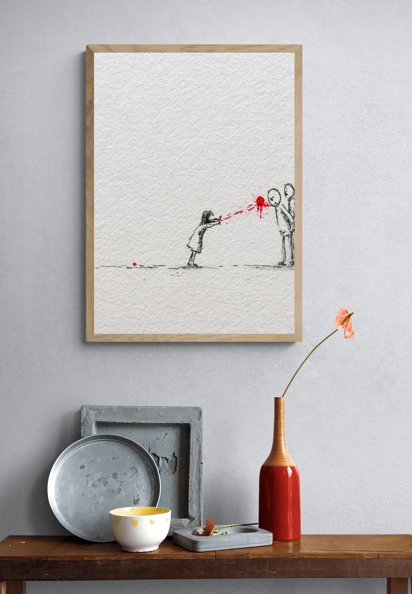 Dark Innocence Illustration Poster. — room view 3