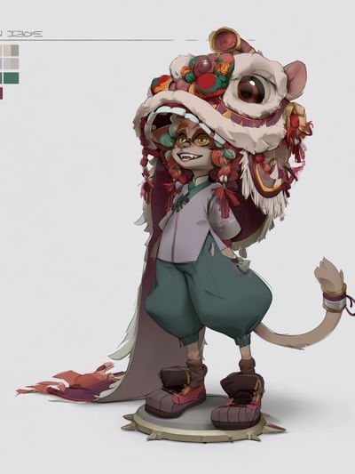Fantasy Mouse Character Illustration Poster. poster