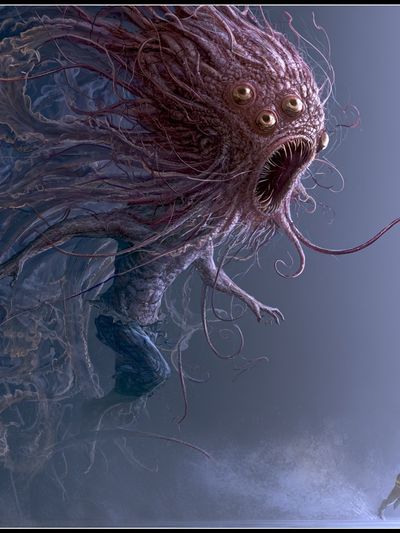 Cosmic Leviathan Fantasy Print.