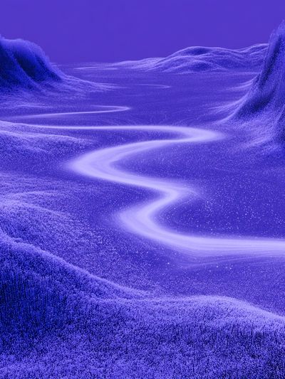 Purple Dreamscape Abstract Poster. poster